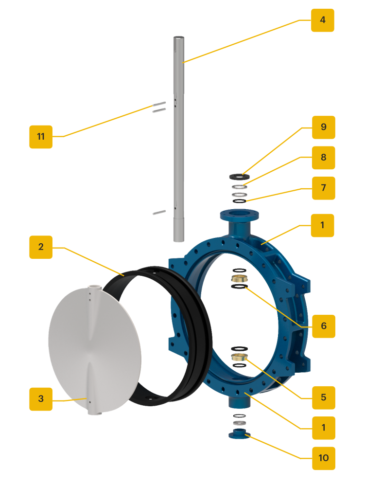 купить AK BTV 01 поворотный дисковый затвор
