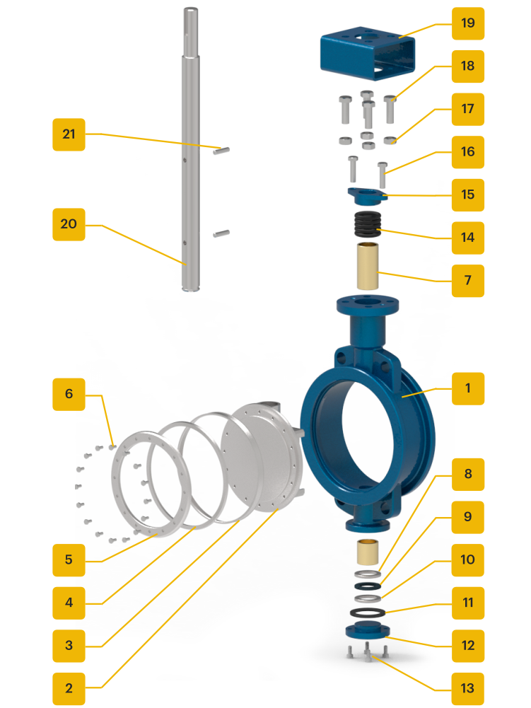 купить AK BTV 06 поворотный дисковый затвор